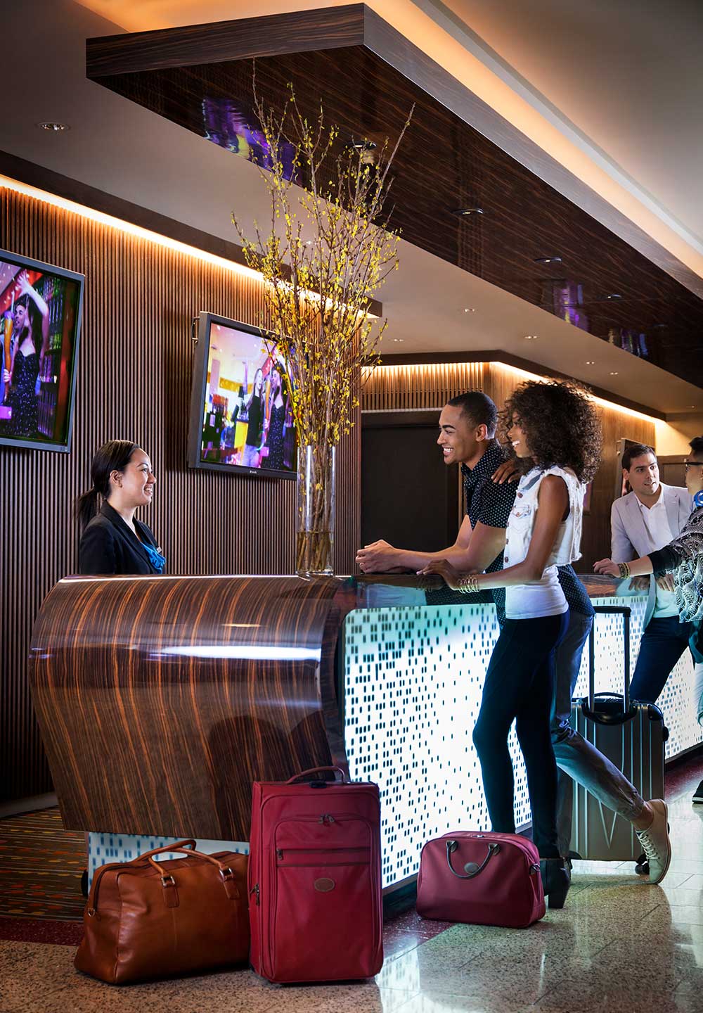 The LINQ Hotel Casino reception desk