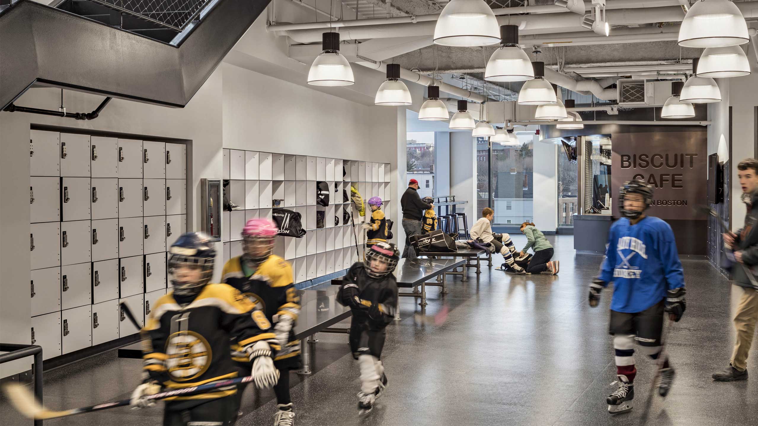 Warrior Ice Arena Public Cubby Area