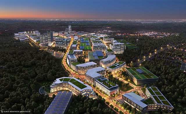 Union Point Aerial View of East Gateway
