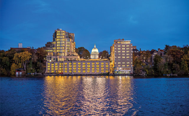 Edgewater Hotel exterior reflection