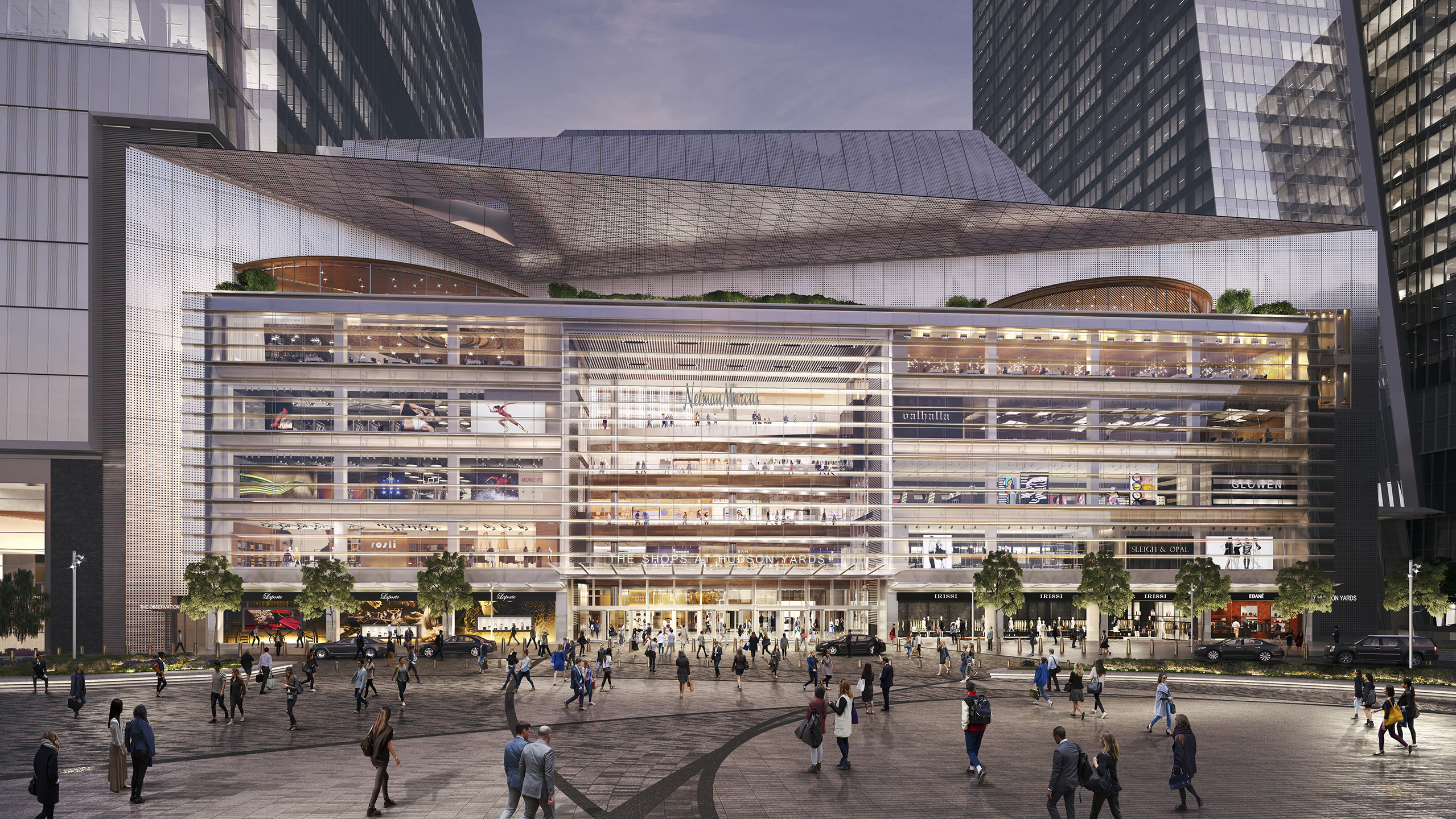 Hudson Yards Neiman Marcus from Plaza