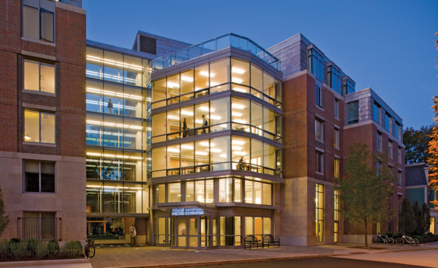 Harvard University Graduate Commons Night Exterior Lights
