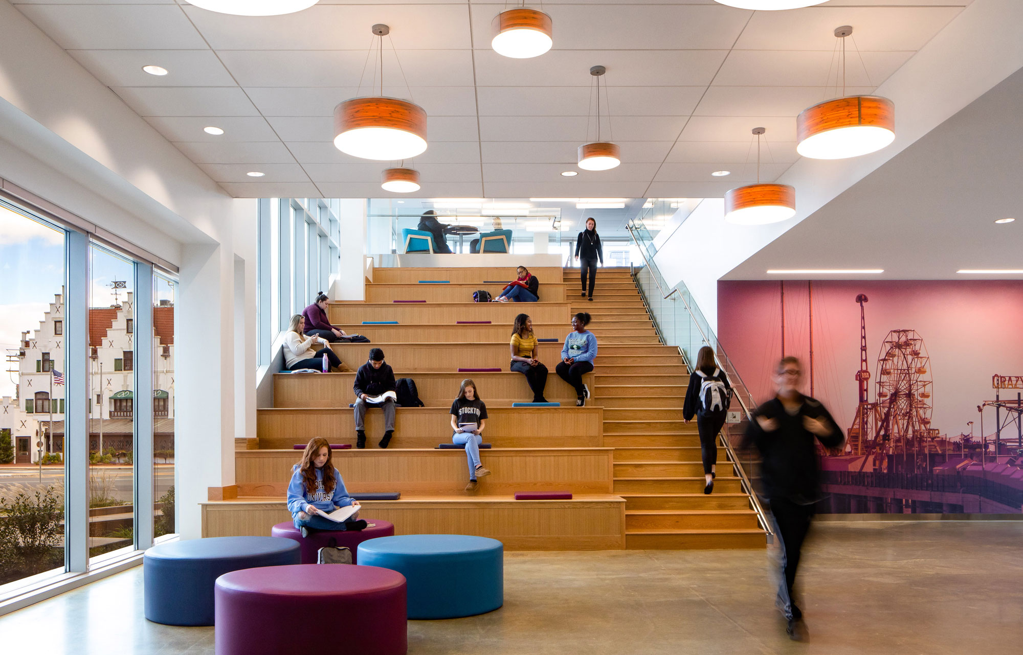 Monumental stair in common area