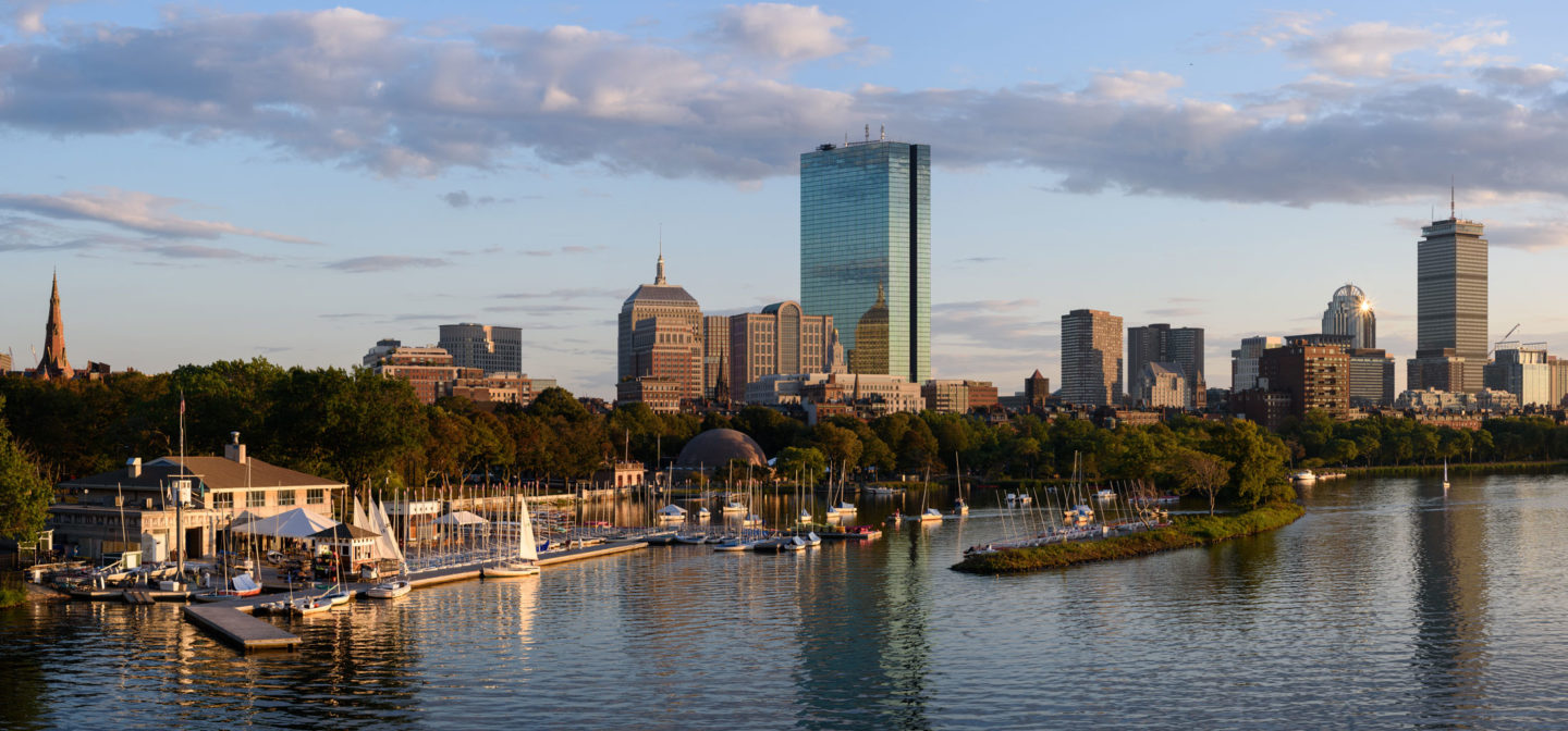 Boston skyline as seen from the Charles River