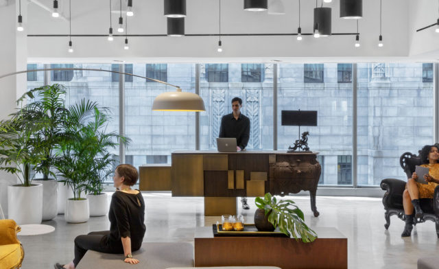 Reception at Publicis Groupe's office in Boston