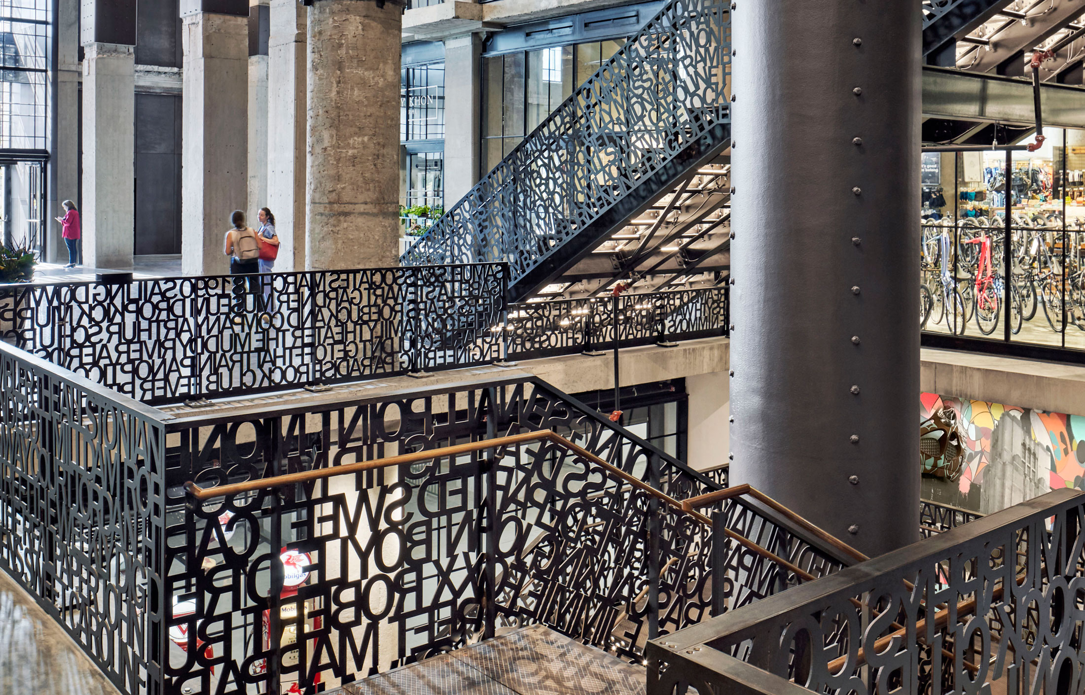 Stairwell in atrium at 401 Park