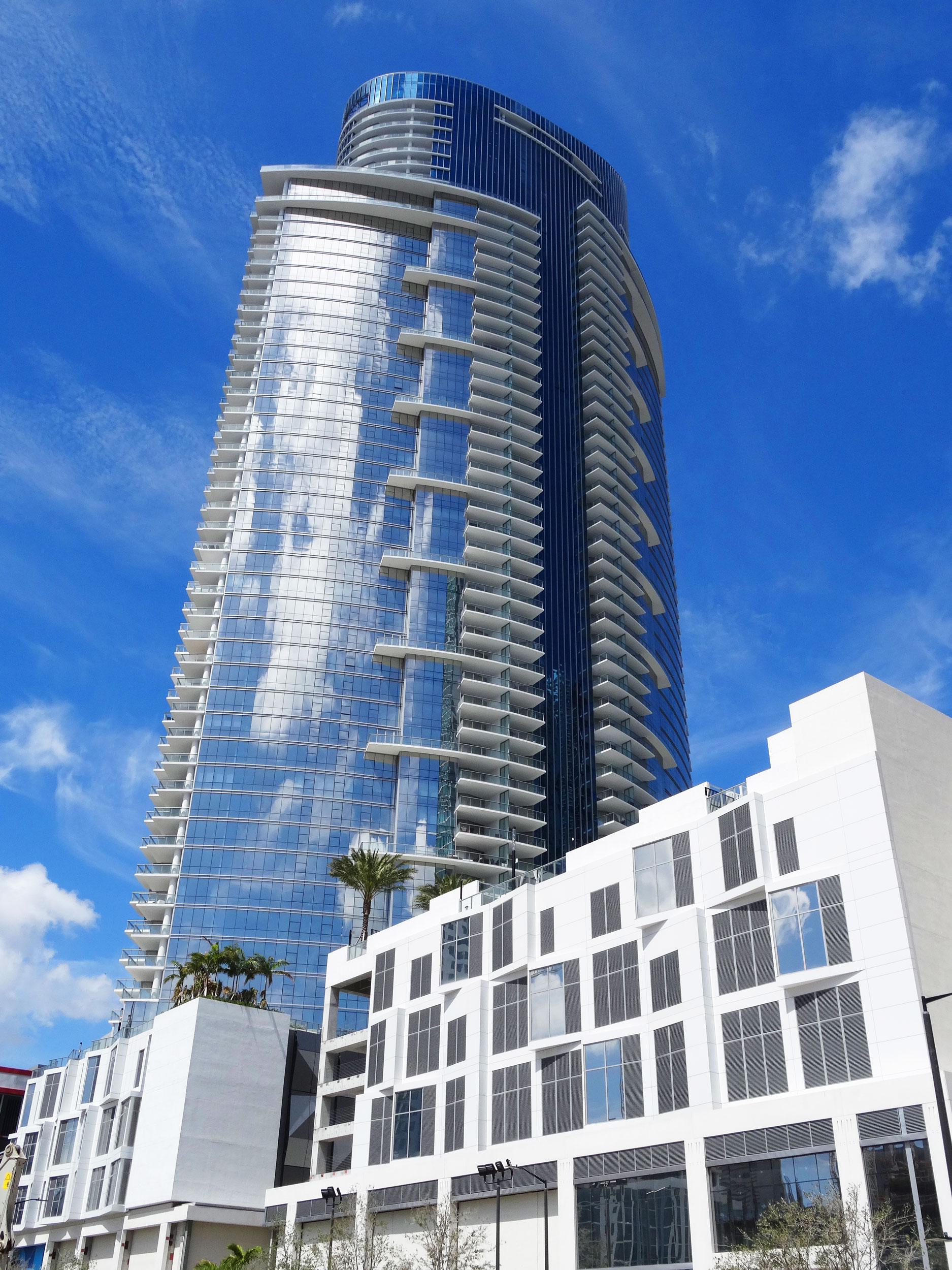 View of podium looking up at The Paramount of Miami Worldcenter